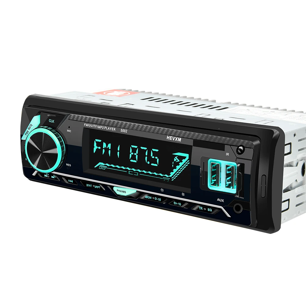 Car FM Media Player Cassette Audio 2usb Mp3 Music Player Black Radio Aux Hands-free Car Player 5002