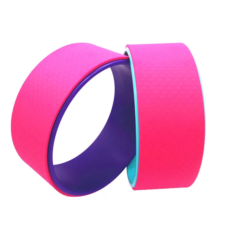 High Quality Cross Fitness Home Eco-friendly Tpe Sports Accessories Colorful Yoga Wheel