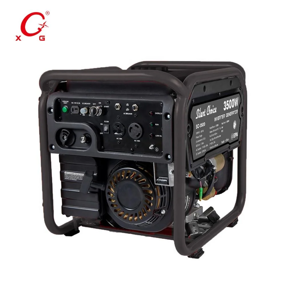 Petrol Silent 4.3kVA Construction Generator Electric Start Inverter Generator 3500W Digital Open Frame Portable Dual Frequency