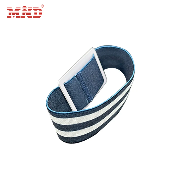 Custom High Quality NTAG 215 Elastic Woven Wristband Adult Child Bracelet Wristbands for Events Sports Party