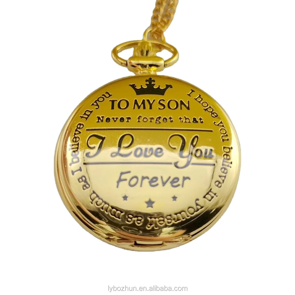 Wholesale Forever Pocket Watch To My Son I Love You Forever Pocket Watch