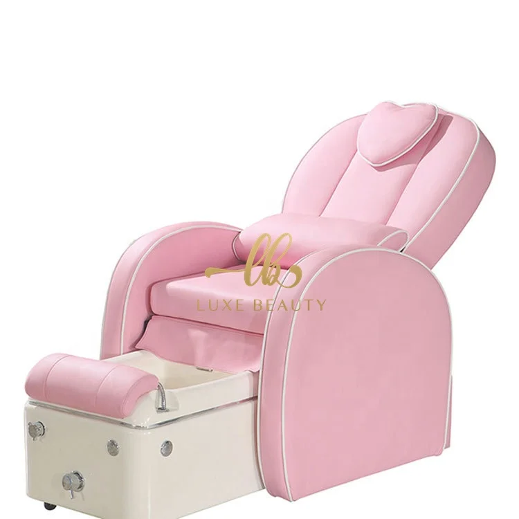 Pink Nail Salon Furniture Pedicure Spa Chairs with Reclining Massage Luxury foot spa massage manicure chair for nail and beauty