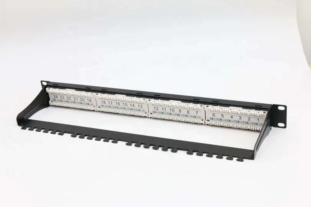 Cat6 UTP 24 порта патч-панель для rj45 модульный