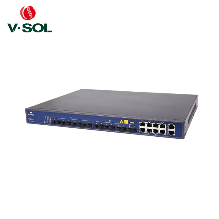 8 PON PORT GPON OLT Support L2 Layer 3 Switching and WEB/CLI/EMS Management