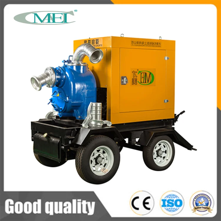 Two/Four Wheel Mobile High Head Naturally Aspirated Diesel Engine Pump