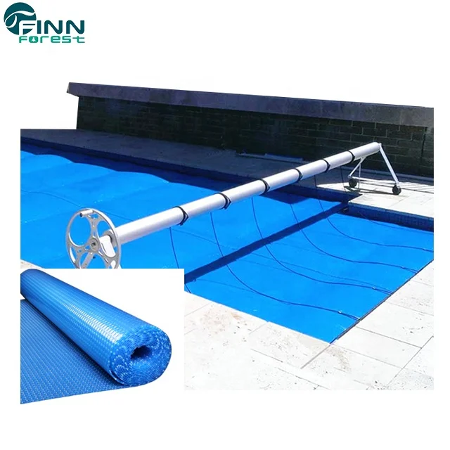 Blue color hard plastic ground bubble swimming pool cover