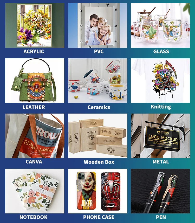 Digital Printing Machine For Glass Metal Bottles/Cups/Phone case Painting BUV-3060 UV Inkjet Printers