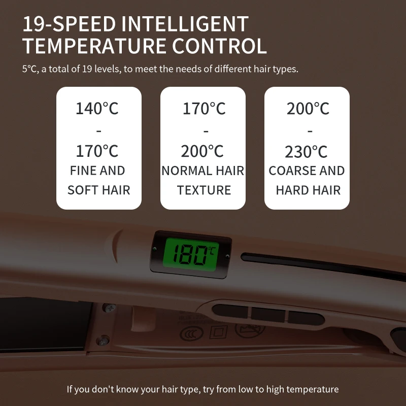 Hot sales New Straightener Flat Iron Ceramic Custom Logo Ionic Fast High Heat Swivel Cord Hair Straightener