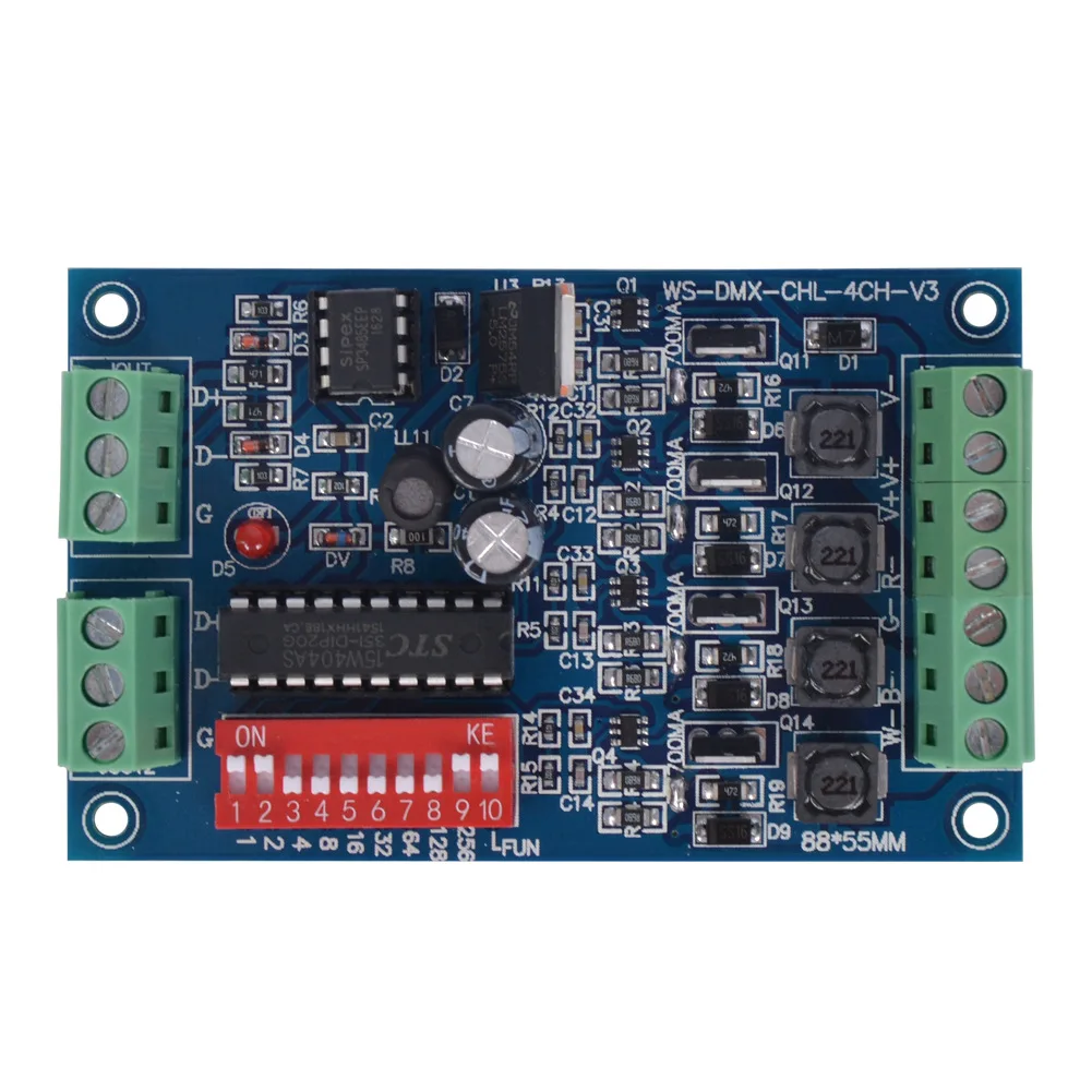 WS-dmx-CHL-4CH decoder DMX12 controller DMX decoder 512 controller