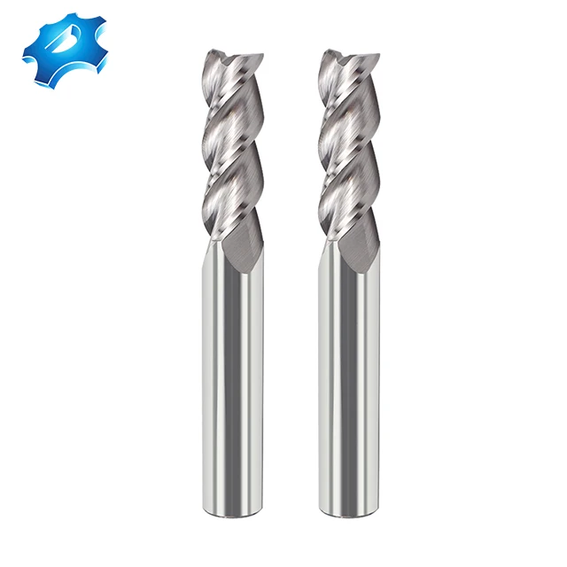 
Aluminum end mill cutters High Polished 3 Flute thread mills 