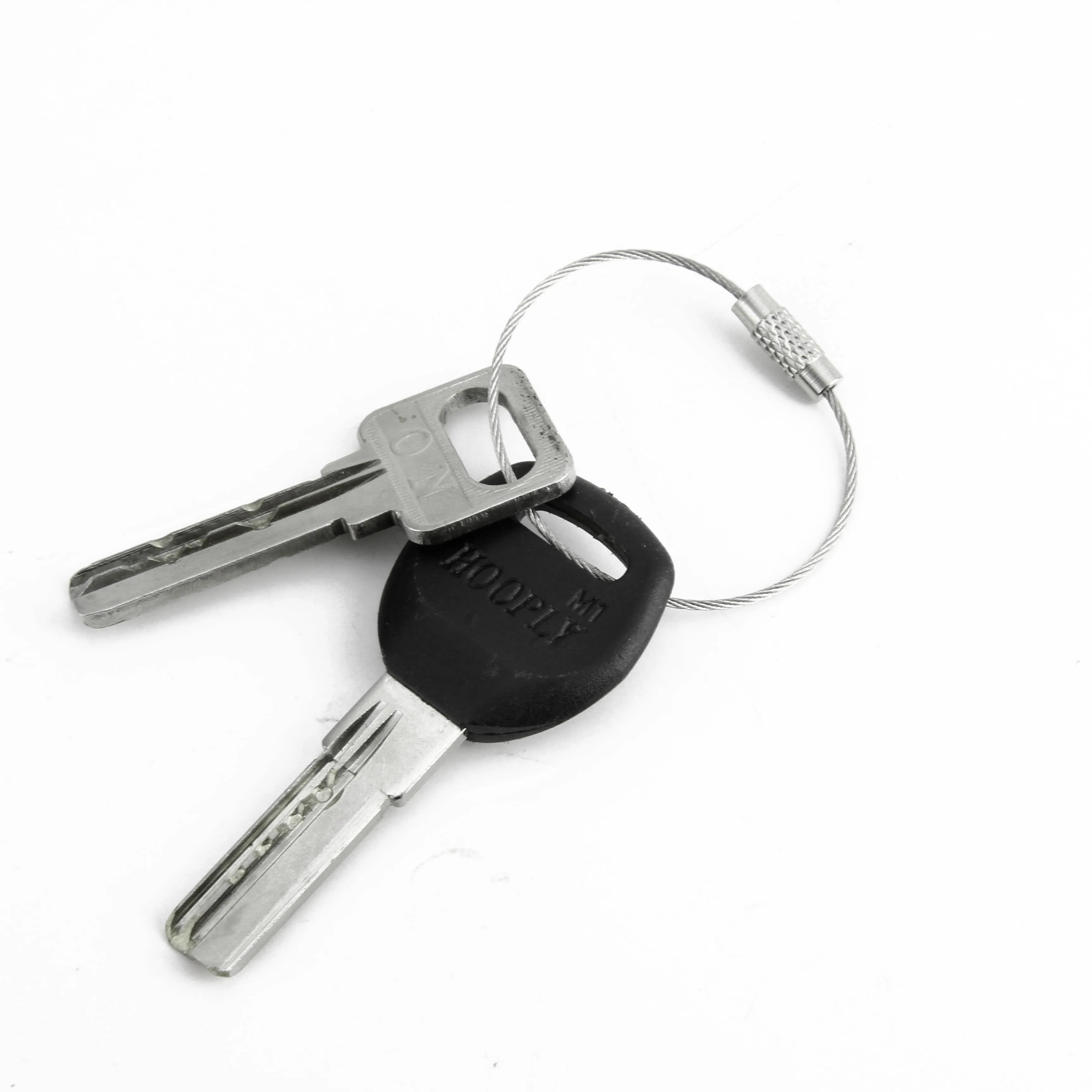 China Wholesale Stainless Steel Wire Keychain Cable Key Ring