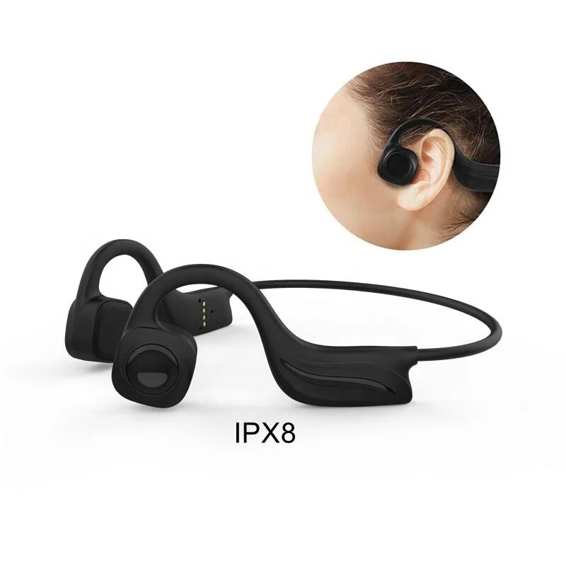 IPX8 Waterproof Swimming Bone Conduction  Earphones Bluetooth 5.0 Wireless Binaural Sport Bone Conduction Headphones