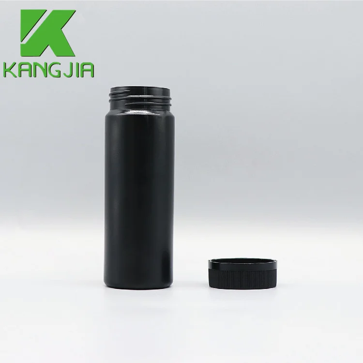 Hot sell urine test strip bottle HDPE plastic black gray urinalysis test strip bottle for packing