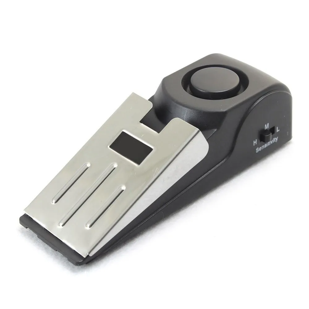 Home Security Door Window Stopper 120DB Doorstop Alarm Door Block Vibration Sensor Door Stop Alarm for Traveling Security
