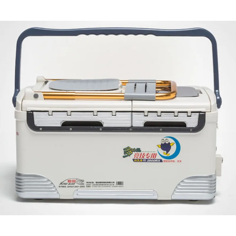 Large Capacity Multi-function Plastic Fishing Accessories Box Fishing Rod Lures Tool Case Tackle Storage Organizer