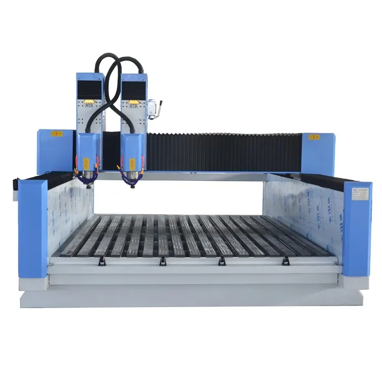 Оптовая продажа с завода, фрезерный станок с ЧПУ с двойной головкой, гравировка, полированная резка, Хрустальная галька