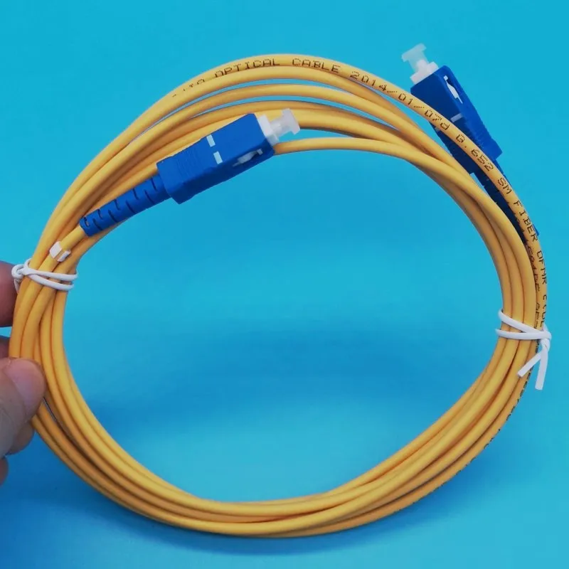 FTTH ONU Fiber optic cable SC/UPC/APC/LC/FC/ST patch cord single mode single core 3MM 1.5 1m meter OLT gpon onu