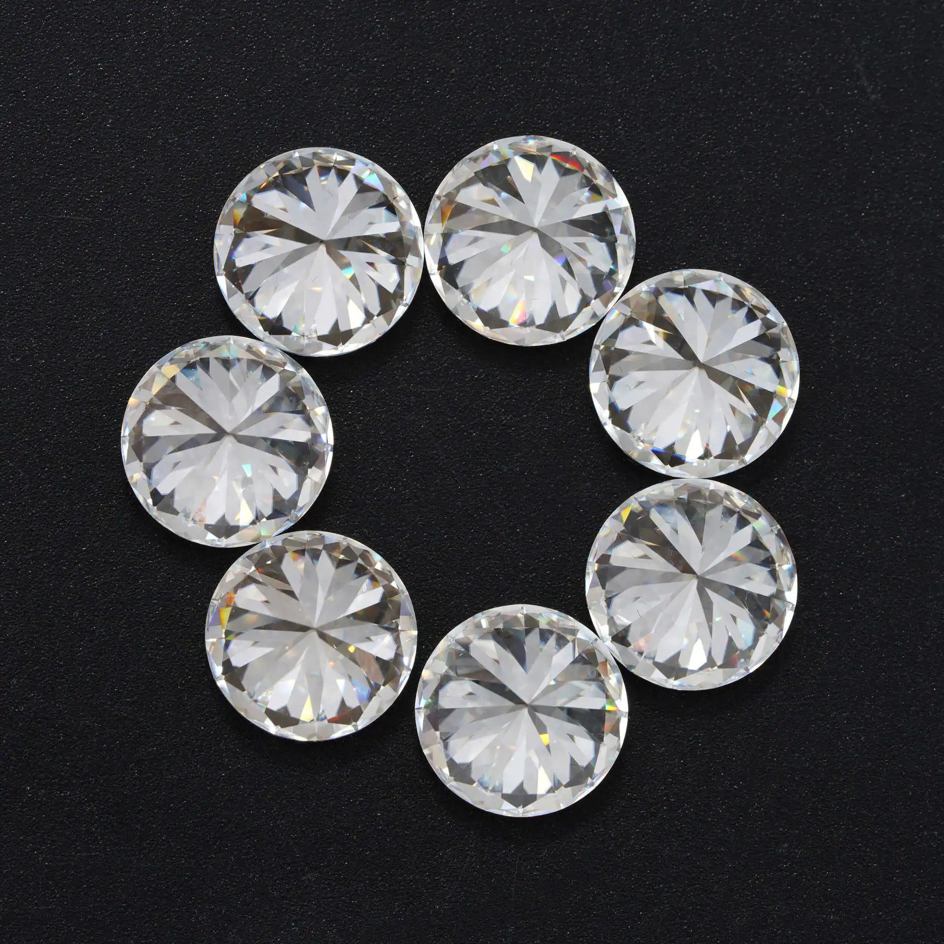 Loose Moissanite 1Carat D Color 6.5mm Diameter VVS1 Clear Excellent Cut 6A Quality White GRA certificate DIY Jewelry
