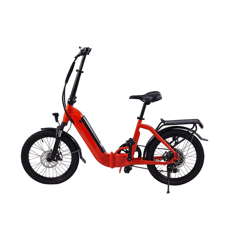 Lantu Ebike 20 Inch 500w Lightweight Aluminum 48V Lithium Hidden Battery Folding Electric Bike