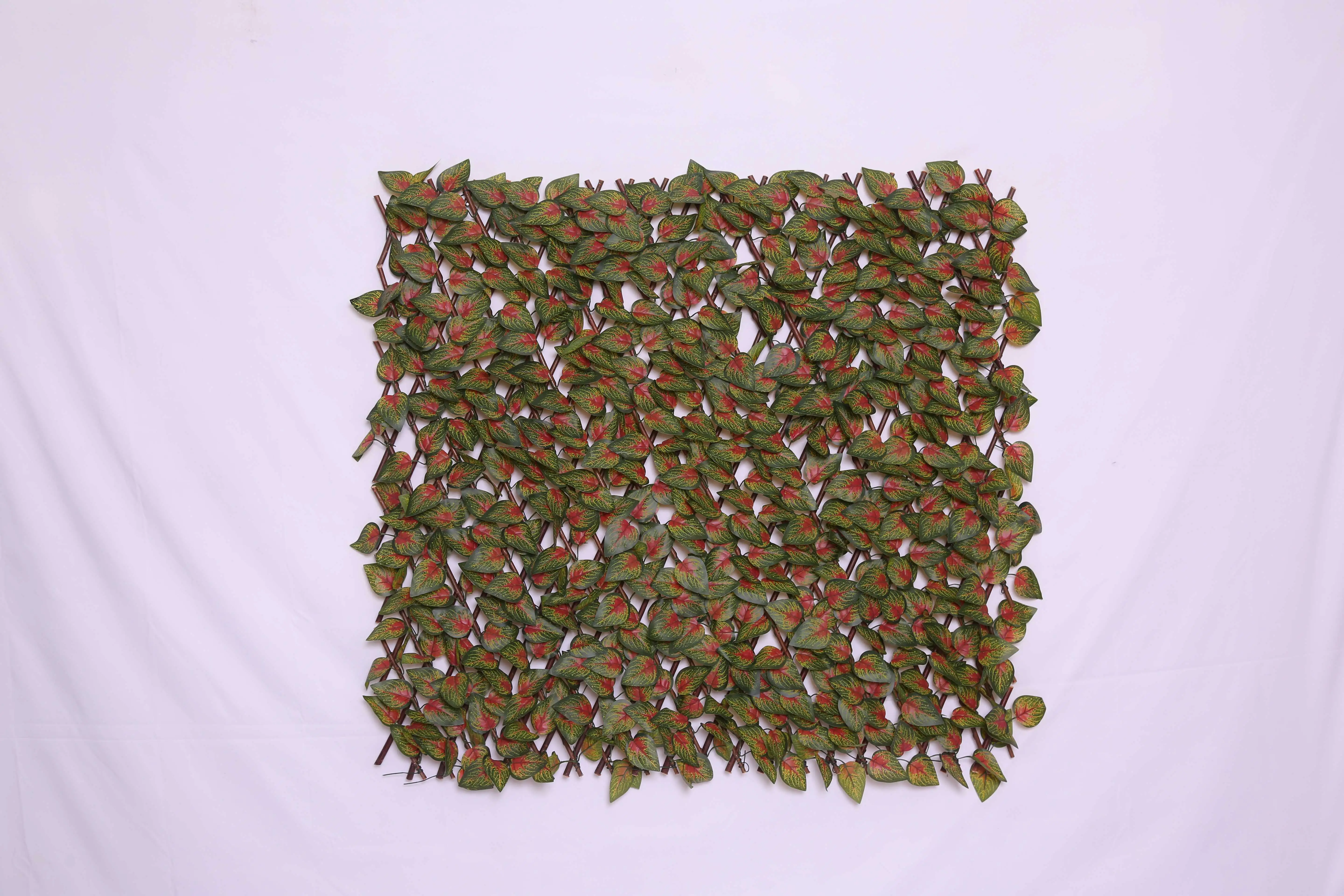 Indoor Outdoor Use Artificial Realistic Leaves And Hedges Adding Nature Space Green Leaf Fence