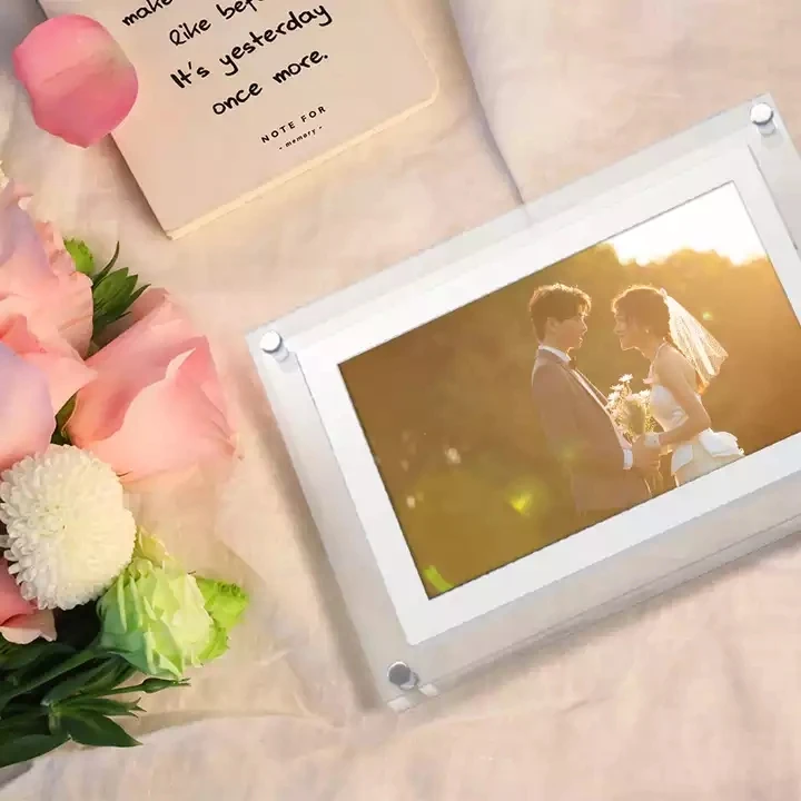 Full Hd Picture Frame Digital Stand 1280*800 Electronic Lcd Photo Album Digital Photo Frame 7 Inch
