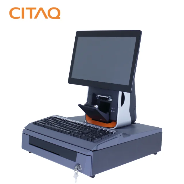 CITAQ T80 Terminal Hardware Windows 15'6 Touch Dual Screen Restaurant /Cash Register Kiosk / Maquina TPV