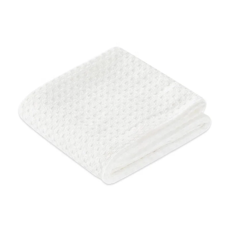 Wholesale Plain Blank Kitchen Drying Towel  All white Sublimation Blank  Premium Waffle Weave Hand Towel
