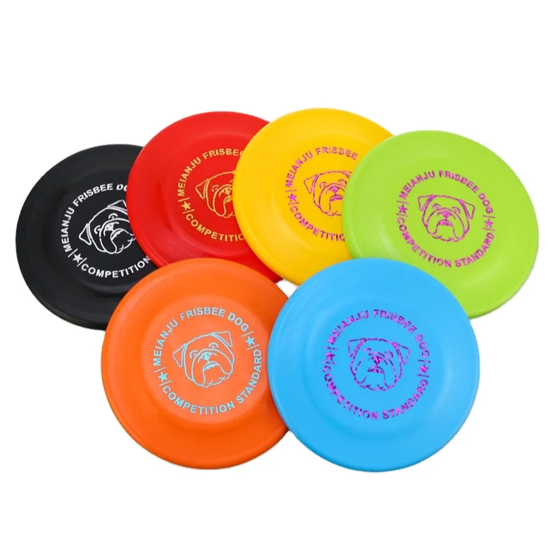 Custom support Flyer for Aggressive Play Heavy Duty Durable Frisby for Pets Soft Rubber Disc for Large Dog Flying disc Toy