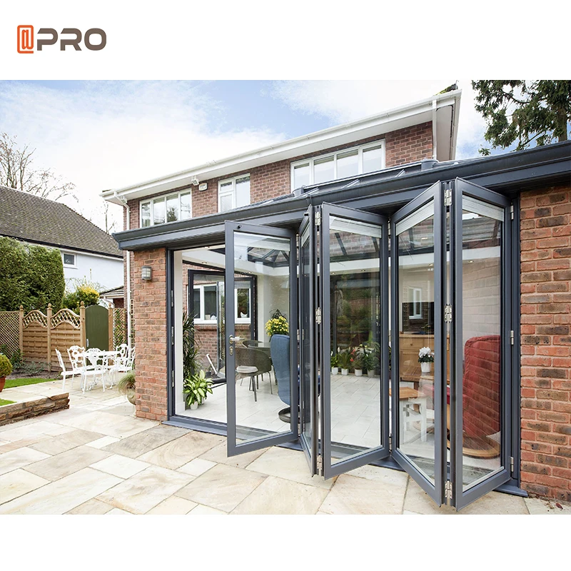 Bifold Doors Aluminium Folding Patio Portable Folding Doors Room Dividers Easy Installation Folding Door for home