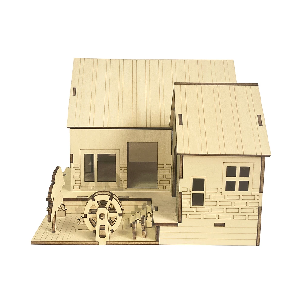 Wooden Handicraft Toys Assembly Garden Villa Souvenir Model 3d Wood Puzzle Set diy  Kids Jigsaw House Toys