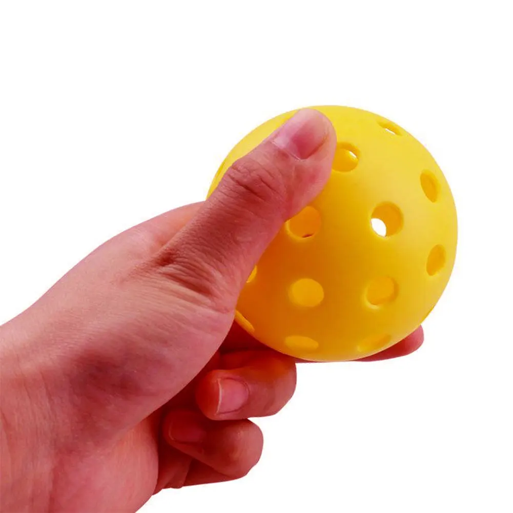 Durable  outdoor professional game  pickleball balls 40 holes plastic logo color custom pickleball balls