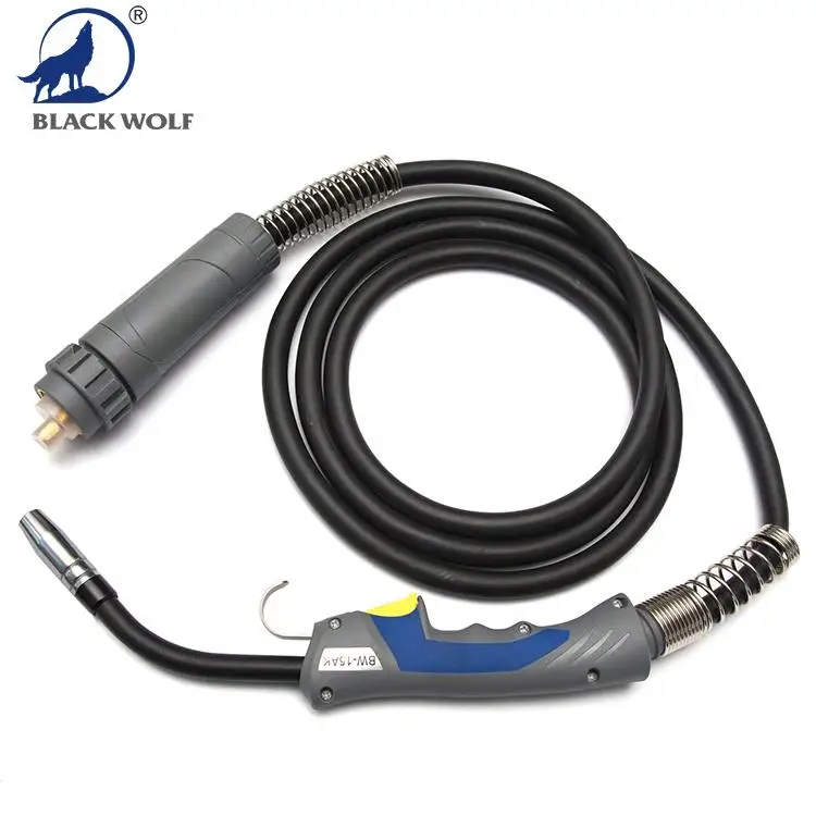 Сварочный пистолет BLACK WOLF Euro Type MIG сварочный 15AK Сварочная горелка/сварочный CO2