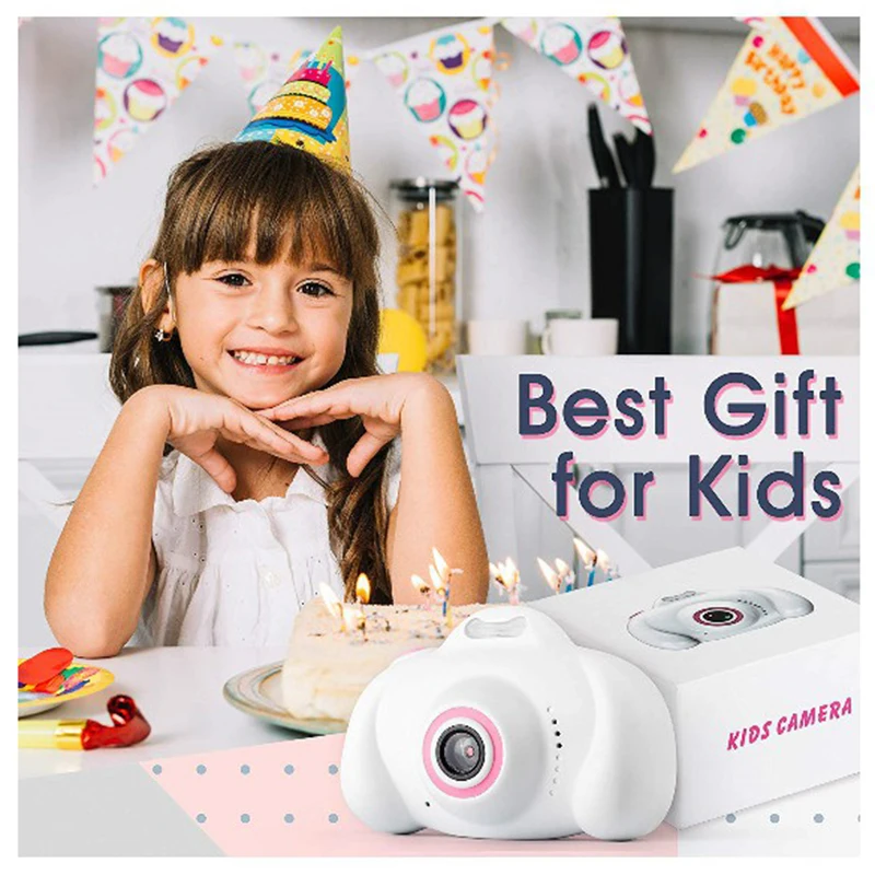 
NEWChildren Mini Kids Camera Educational Toys for Children Baby Gifts Birthday Gift Digital Camera 1080P Projection Video Camera 