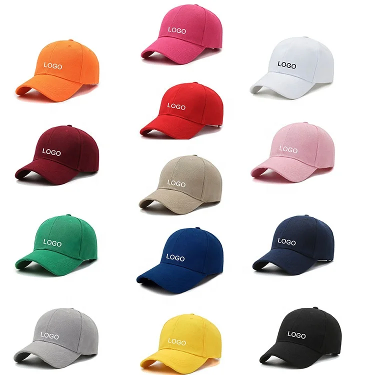 USA High Quality Printing logo baseball caps and hats unisex 100% polyester/cotton piping running hat custom outdoor sports caps