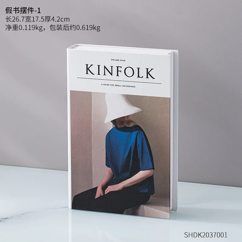 Modern simple fake book decoration for store office living room study office porch home decor decorative books
