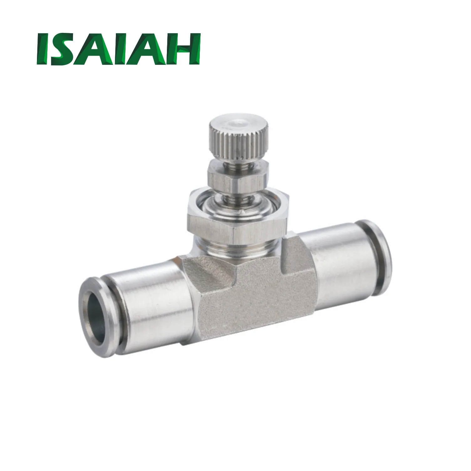 High Quality Throttle Valve Two-Way Line Stainless Steel Air Flow Speed Control Valves