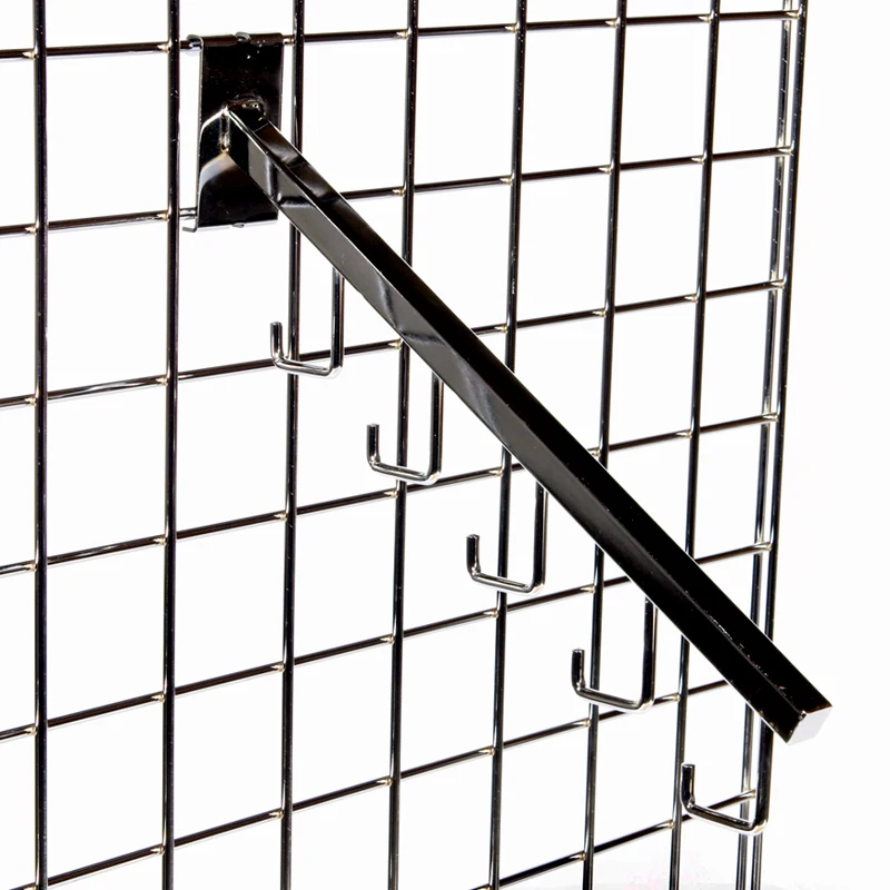 Metal Customized Size Grid Panel Clothes Hanging Wall Wire Cowboy Hat Product Display Hooks Counter Merchandise Hook