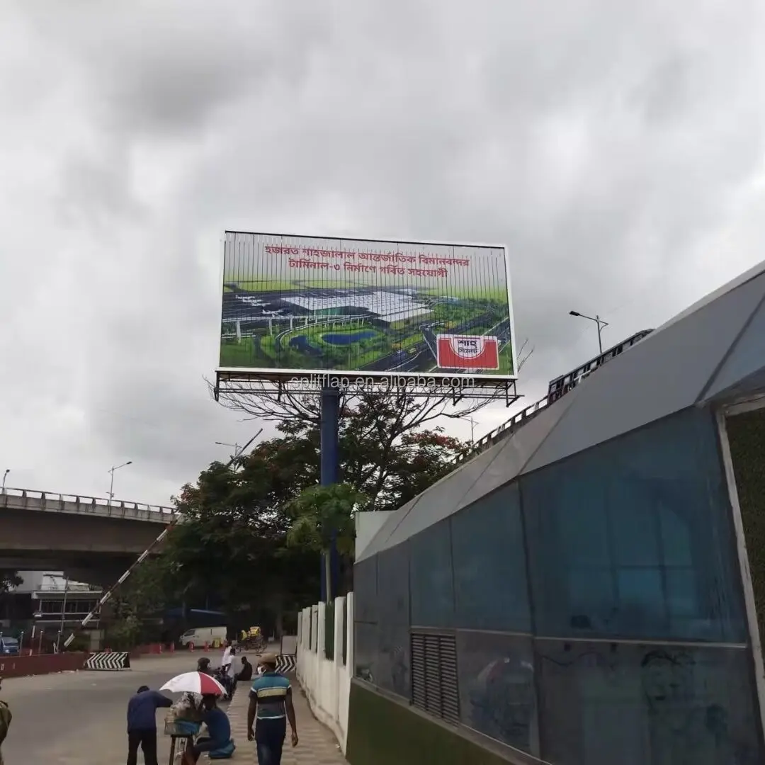 Three Sides Billboard Outdoor Advertising sign Trivision Billboard