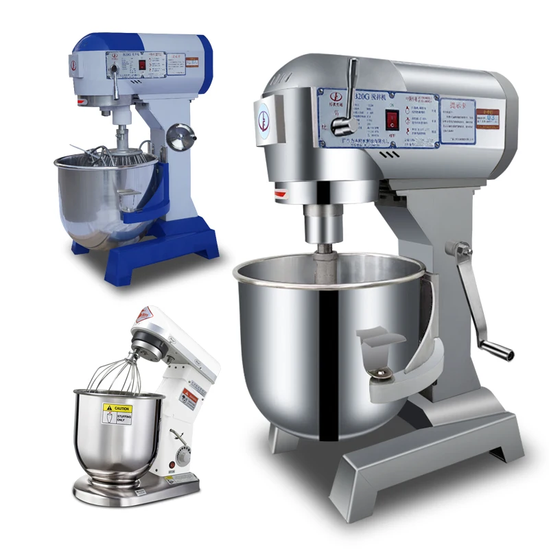 Batidora Industrial Commercial 10l 20l 30l 60l 80l Kitchen Stand Planetary Food Batter Bread Dough Cake Mixer Machine For Bakery