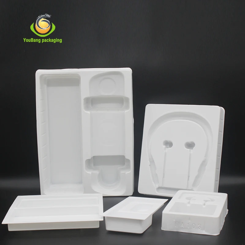 
Custom Thermoforming Clear PVC PET Plastic Insert Blister Tray for Headphone electronic tray 