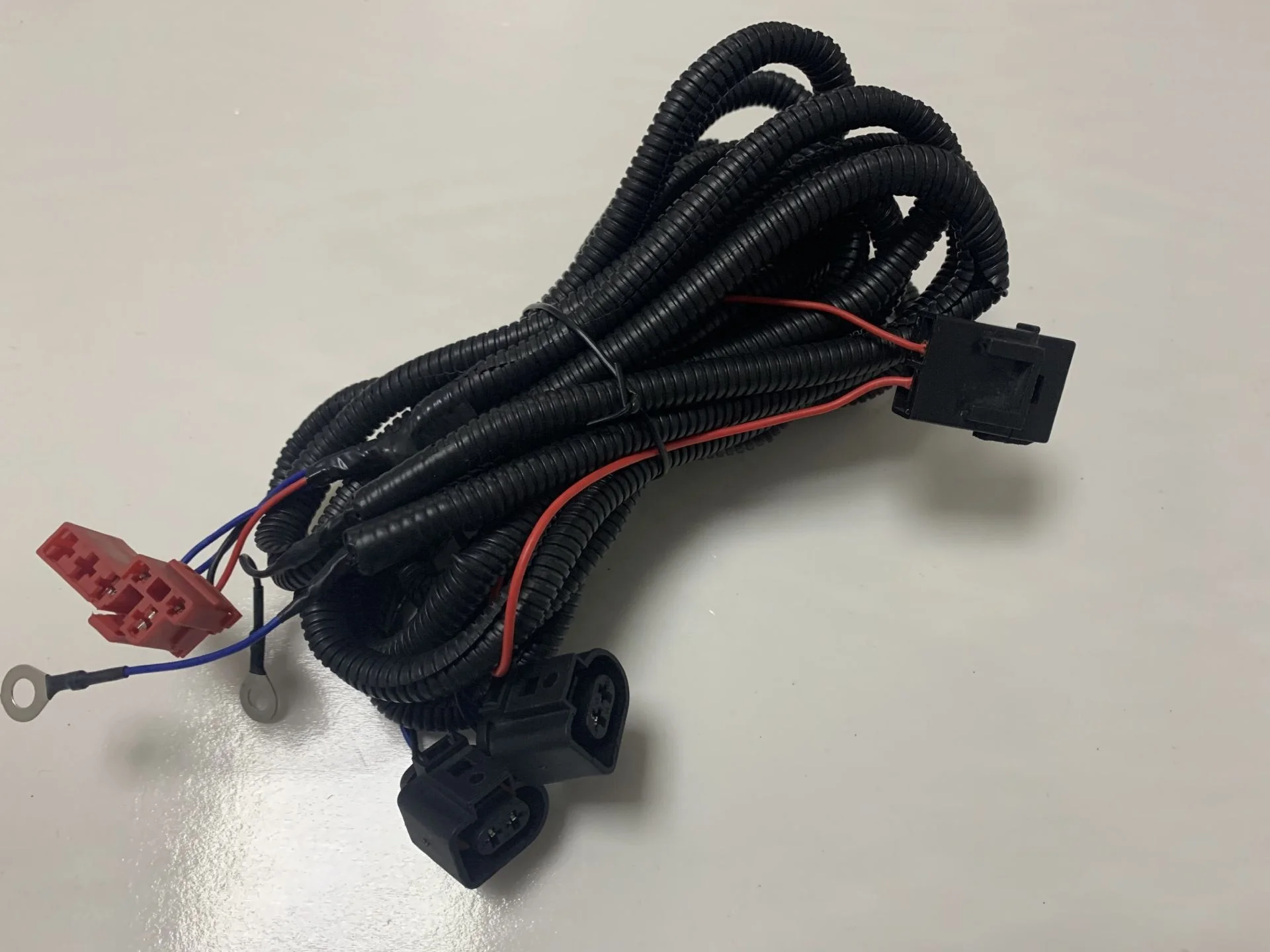 manufacturer custom Universal Car Fog Light Wiring Harness Kit with Fuse and Relay Switch wire cable For Toyota Innova