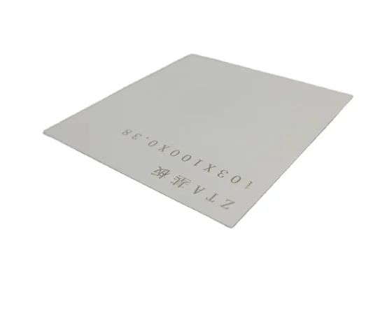 Chinese manufacturer  customized 99% ZTA alumina ceramic  substrate