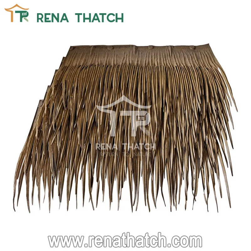 Synthetic palapa palm thatch roof artificial synthetic tiki thatch beach umbrella thatch techo de paja sintetica