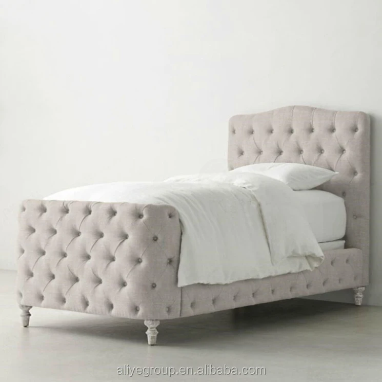 Home decoration Deluxe Wood Platform Bed with Headboard / No Box Spring Queen