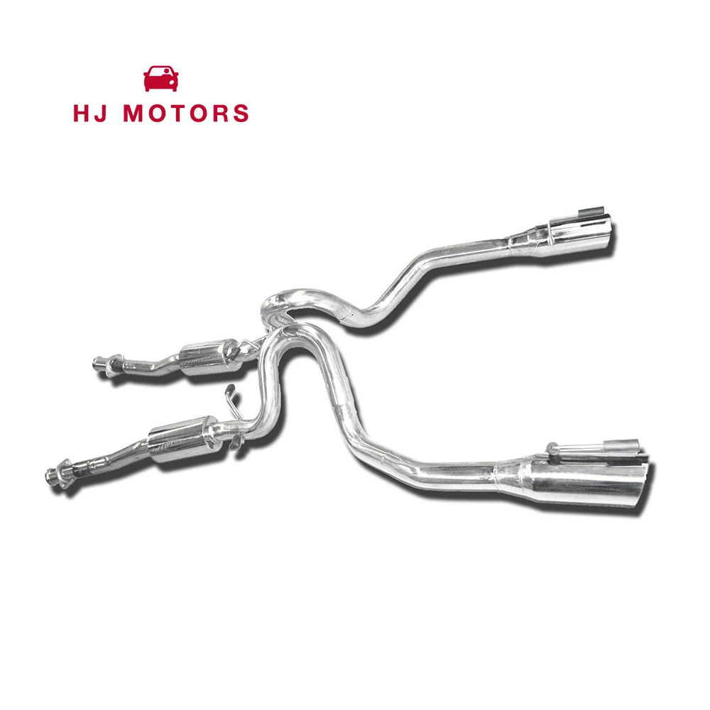 Exhaust System Downpipe Dual Catback Exhaust For 99-04 Ford Mustang V8 4.6L ONLY 4 inch Tip OD