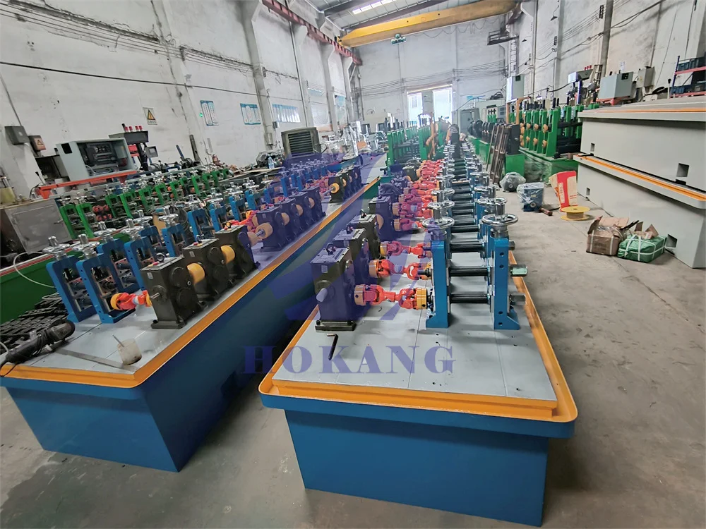 Customized Metal Pipe Making Machine Tube Forming and Hf Welding Machine Tube Production Line Iron Pipe Making Machine