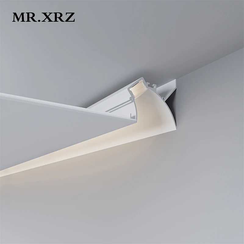MR.XRZ 18W Aluminum Profile Led Strip Light 2m Long Wall Washing Luminous Linear Lamp Recessed Led Wall Strip Home Decoration