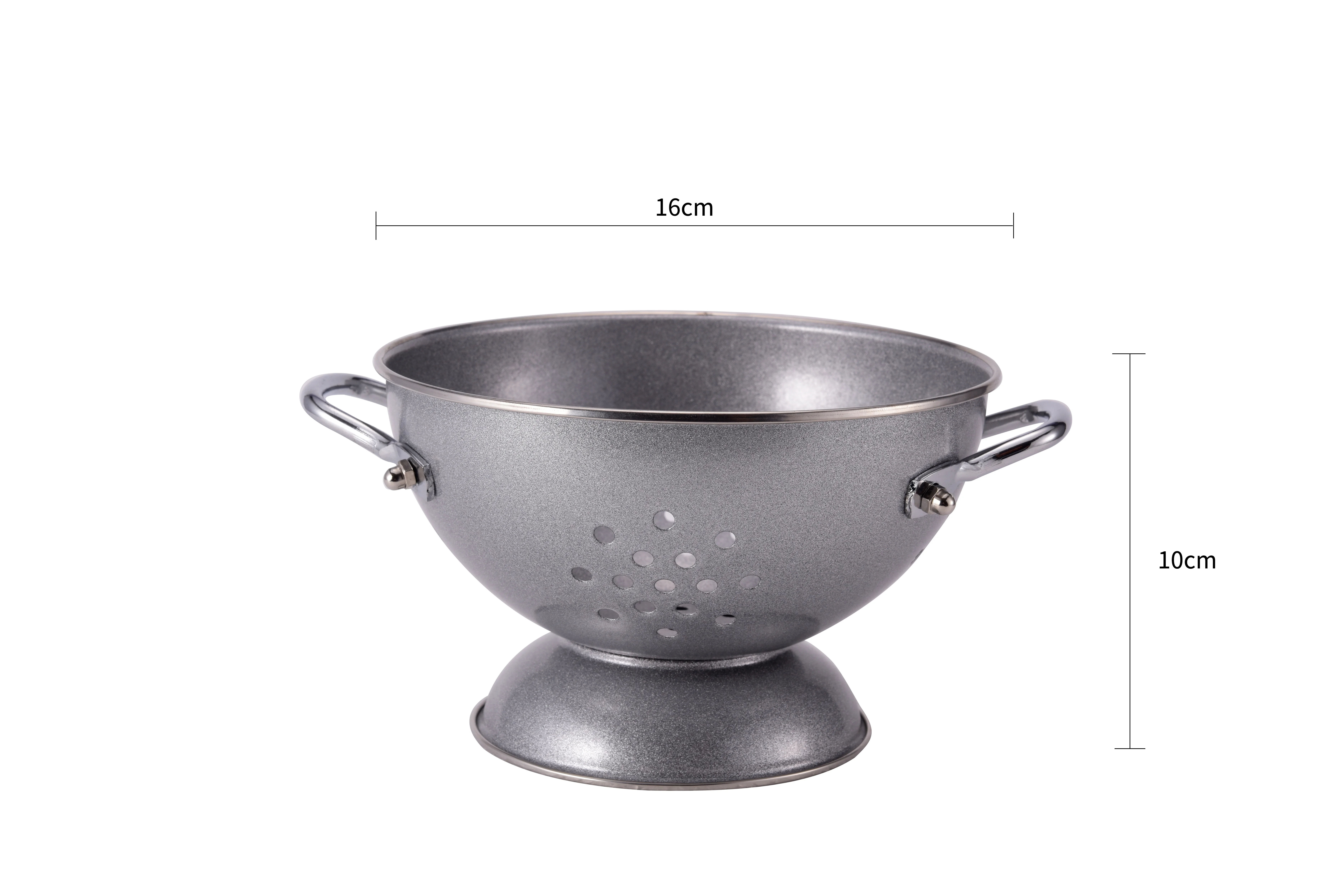 Stainless steel Colander Set, Pasta Strainer Basket with Handles,Coated enameled  for washing vegetable fruit in the  Kitchen