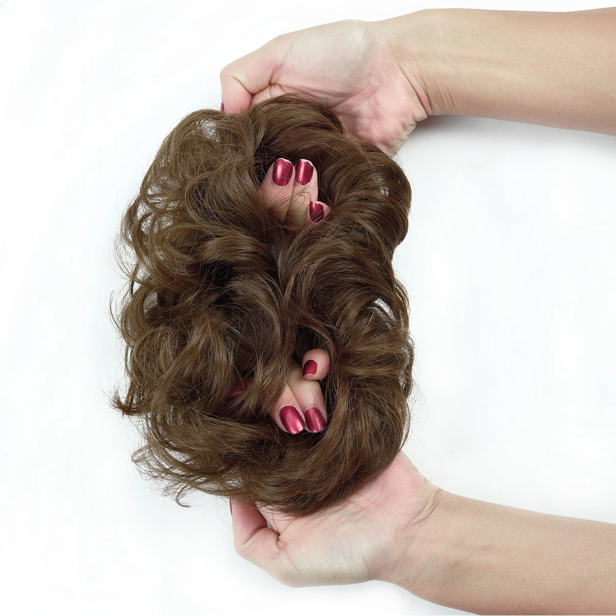 Free Sample Synthetic Hair Bun Wedding Hair, Hair Scrunchies Bun,Big Scrunchies For Hair