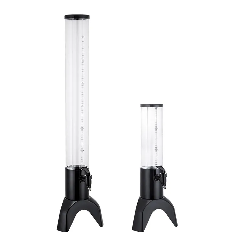 1.5L Beer Tower drink dispenser with ice tube LED light tabletop Draft portable plastic Dispenser Table Standard